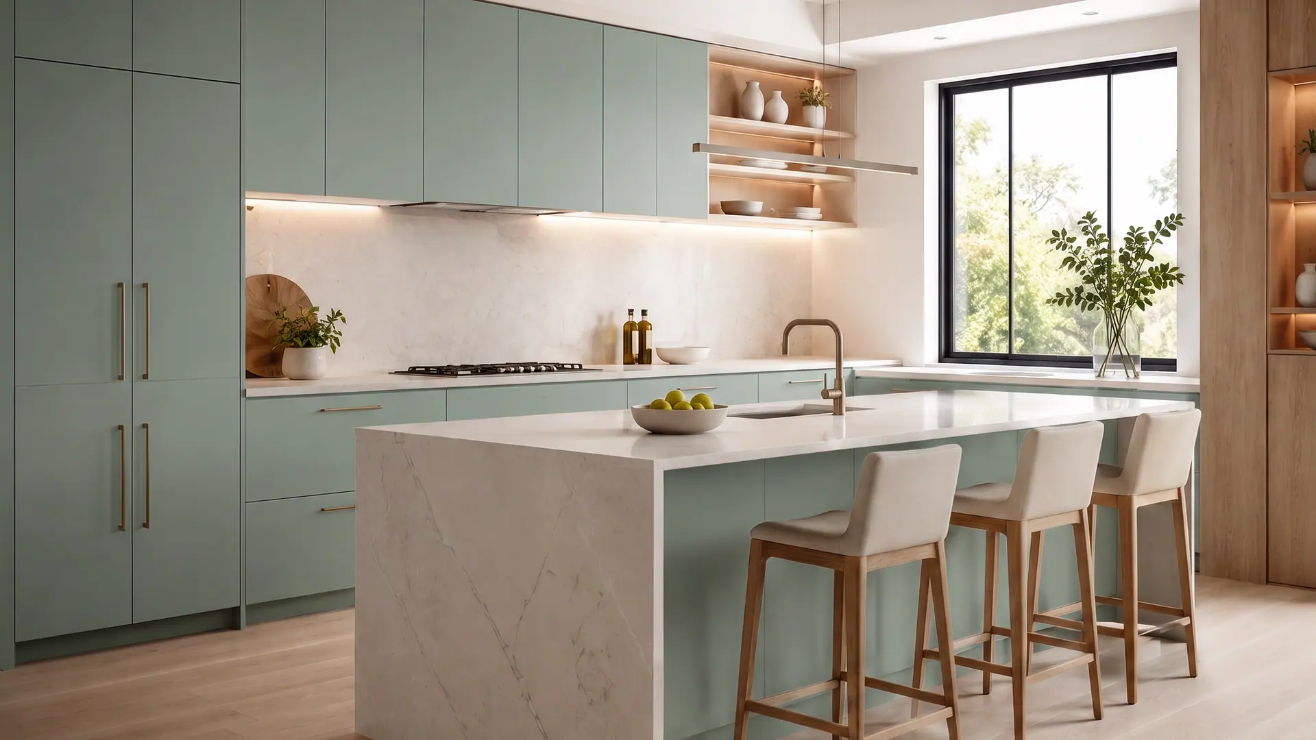 Velvet Green Anti-Fingerprint kitchen