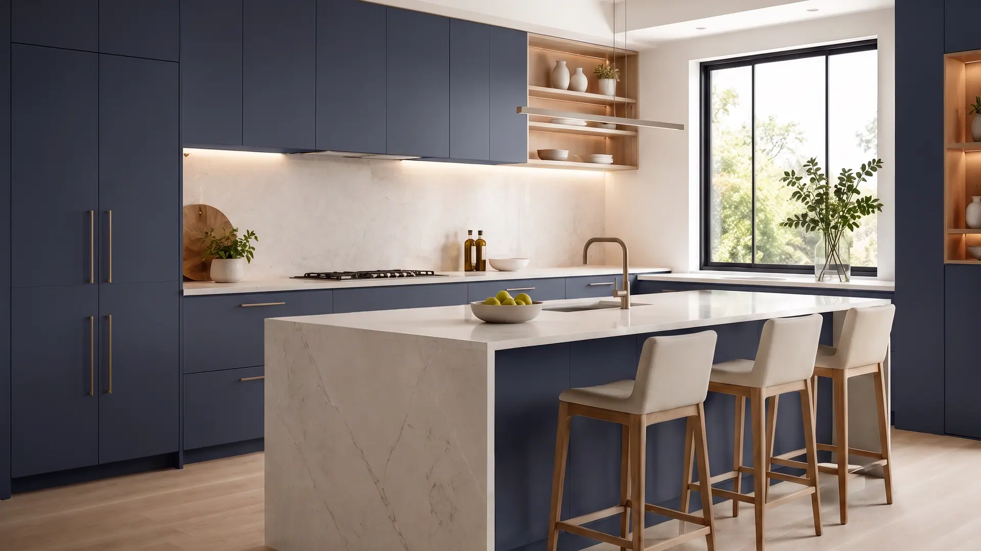 Platinum Navy Blue kitchen