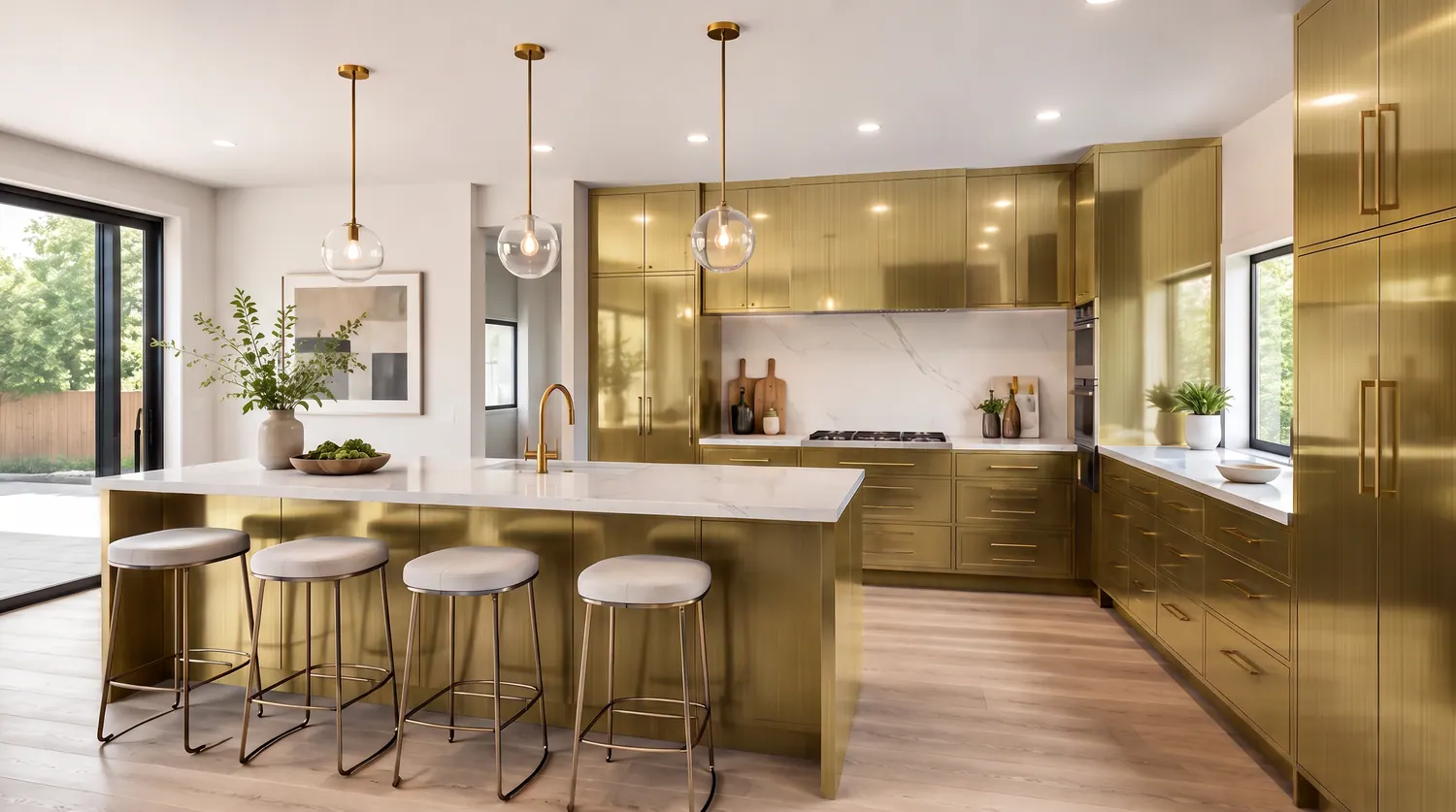 Metallic Finishes kitchen